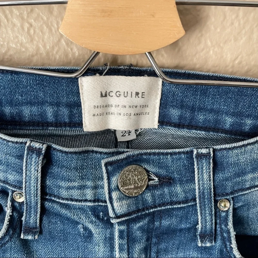 McGuire Denim Raw Hem Blue Jeans